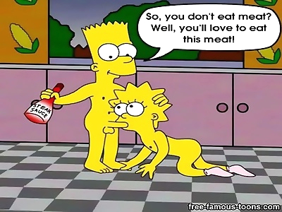 Famous toons bart and lisa simpsons orgy - part 5