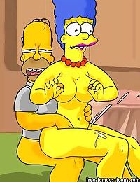 Famous toons homer and marge simpsons orgy - part 5